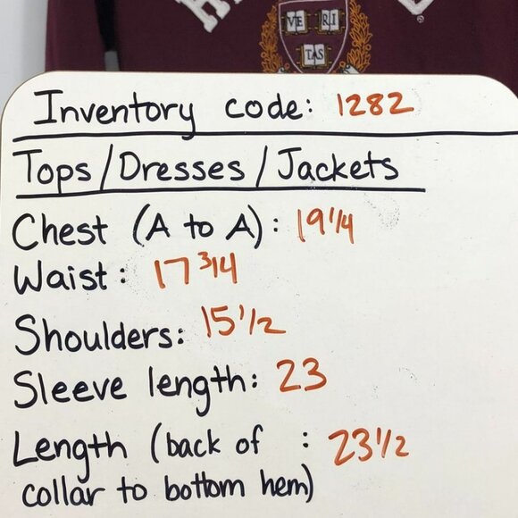 Harvard  League Burgundy Women's Academy Applique Hooded Sweatshirt SP - Picture 12 of 15